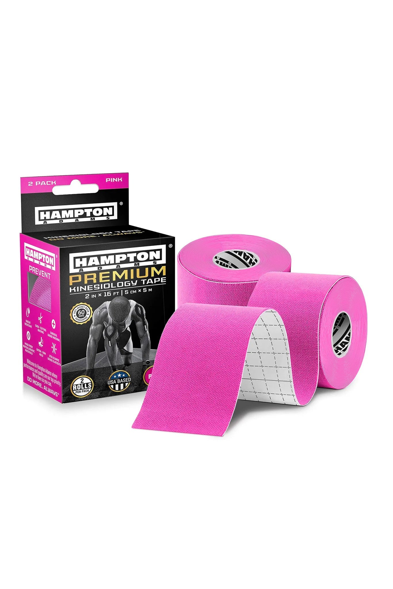 Hampton Adams | Pink Kinesiology Tape