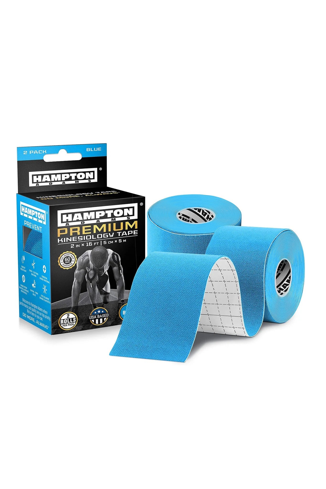 Hampton Adams | Sky Blue Kinesiology Tape