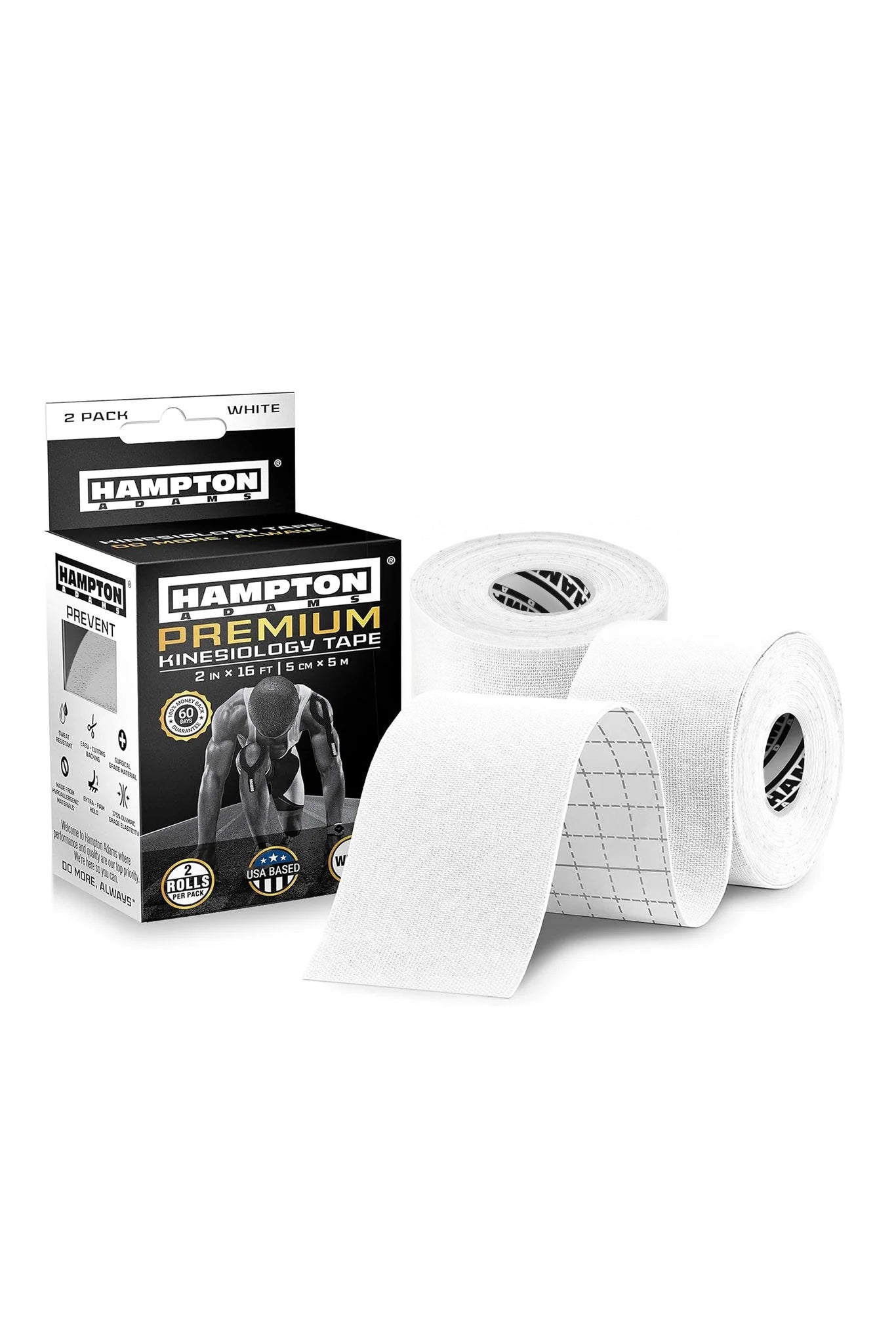 Hampton Adams | White Kinesiology Tape