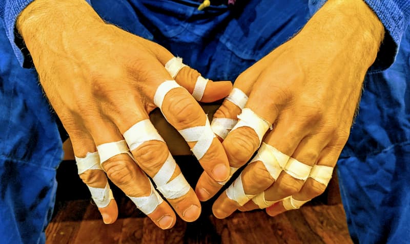 Cotton White Athletic Finger Tape Sports Bjj Hand Grip Tape for
