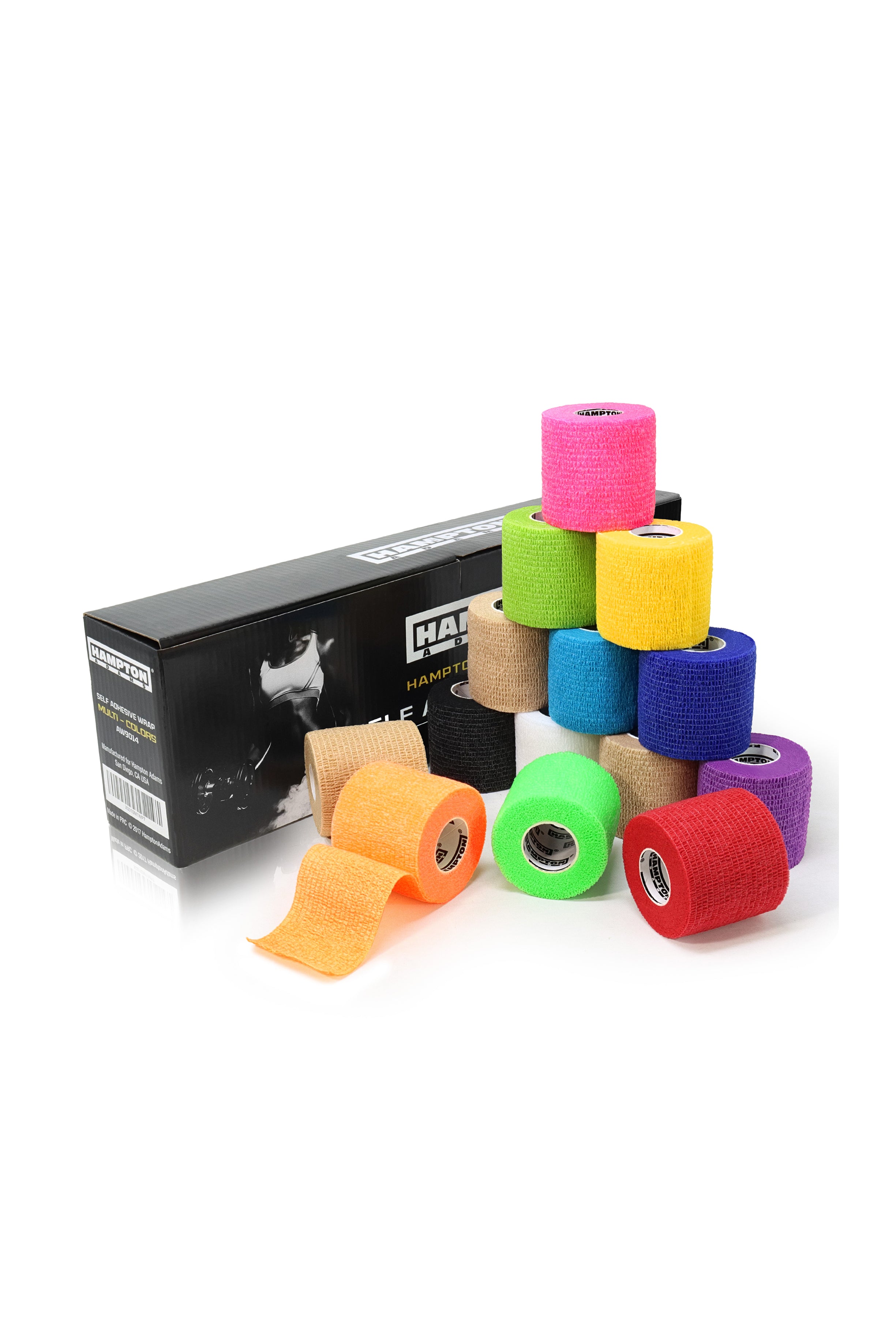 Hampton Adams | 14pcs of Multi Colored Self Adhesive Bandage