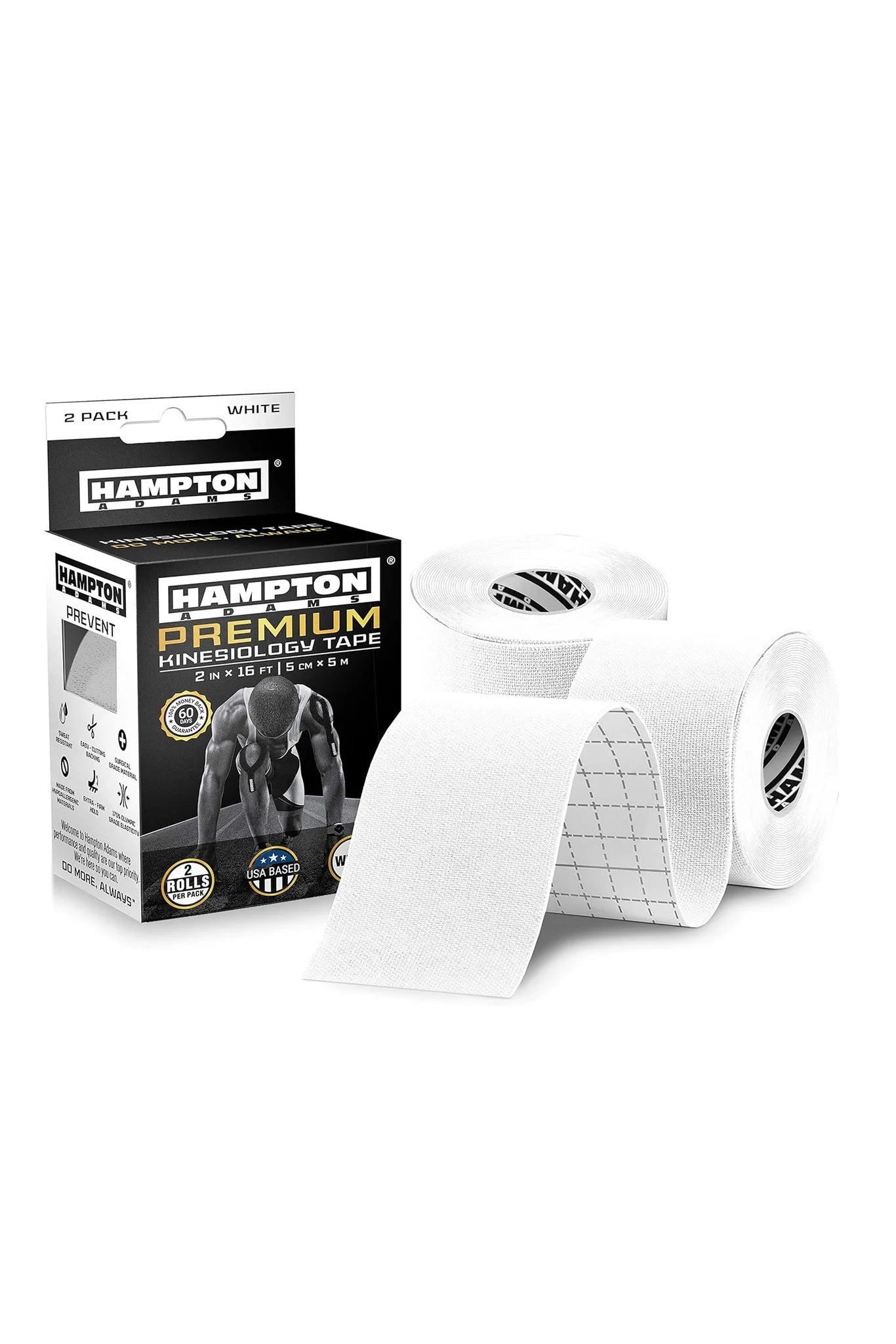 Hampton Adams | White Kinesiology Tape