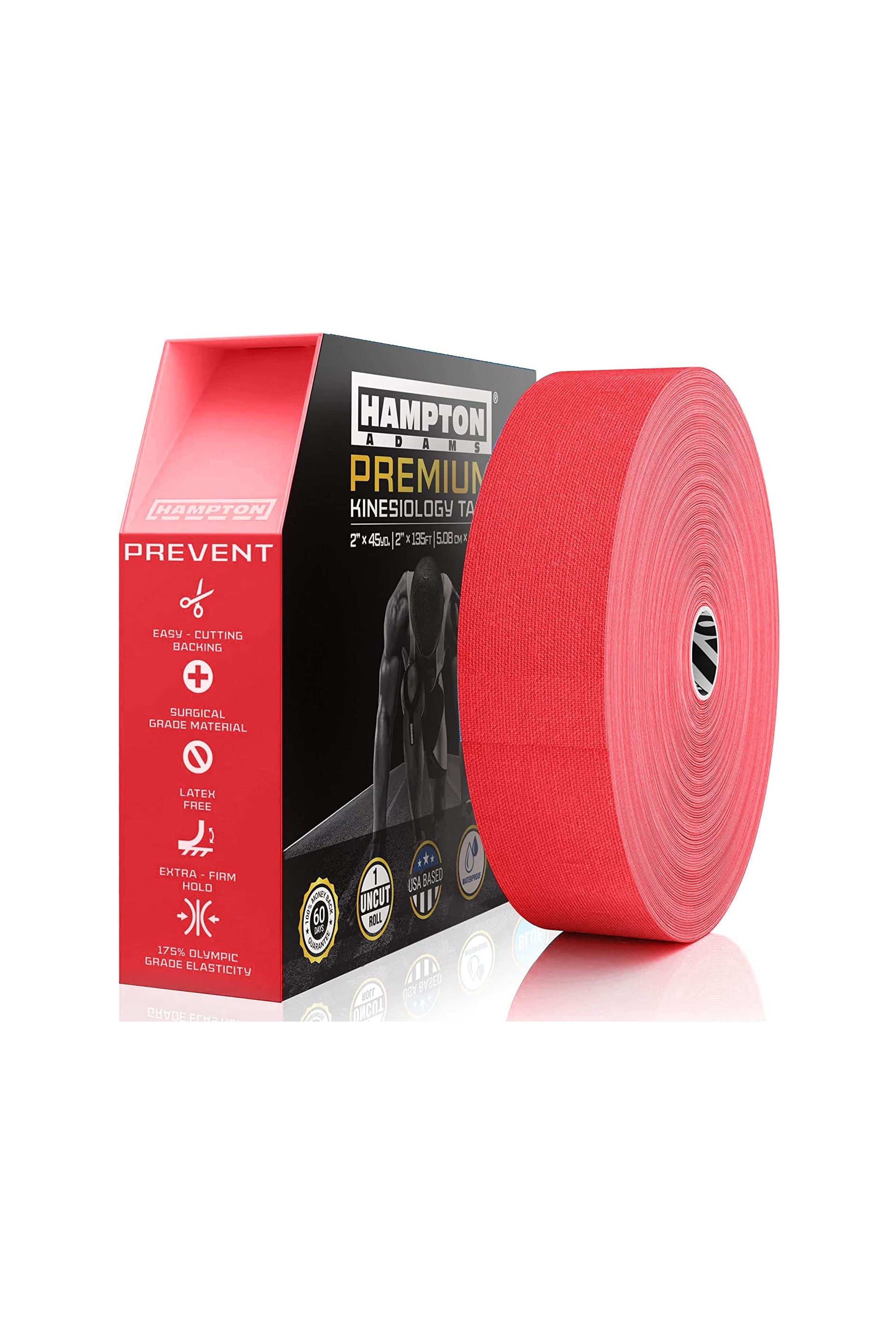 Hampton Adams | 135ft Physical Therapist Kinesiology Roll - Red