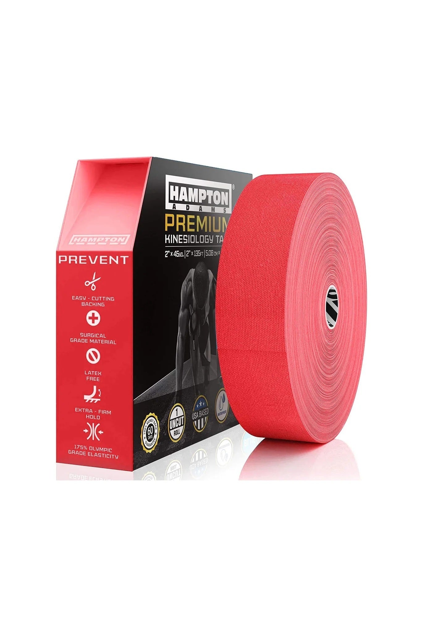 Hampton Adams | Red Kinesiology Tape