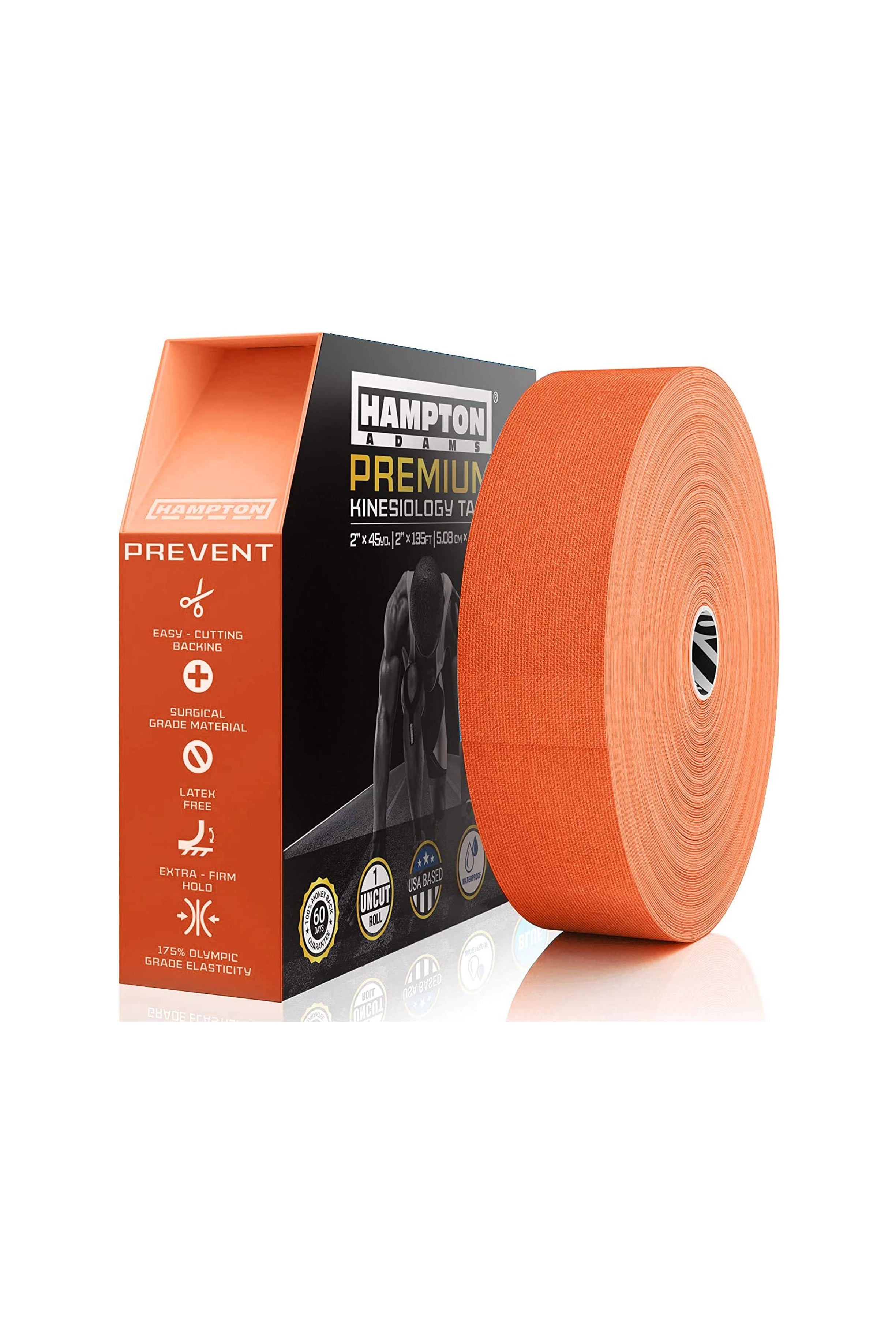 Hampton Adams | 135ft Physical Therapist Kinesiology Roll - Orange