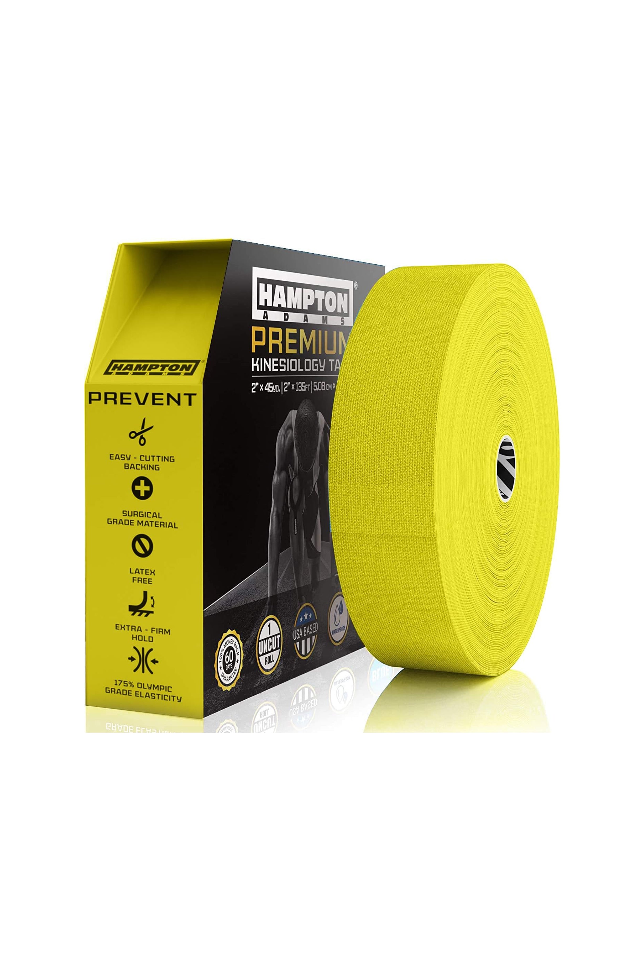 Hampton Adams | 135ft Physical Therapist Kinesiology Roll - Yellow