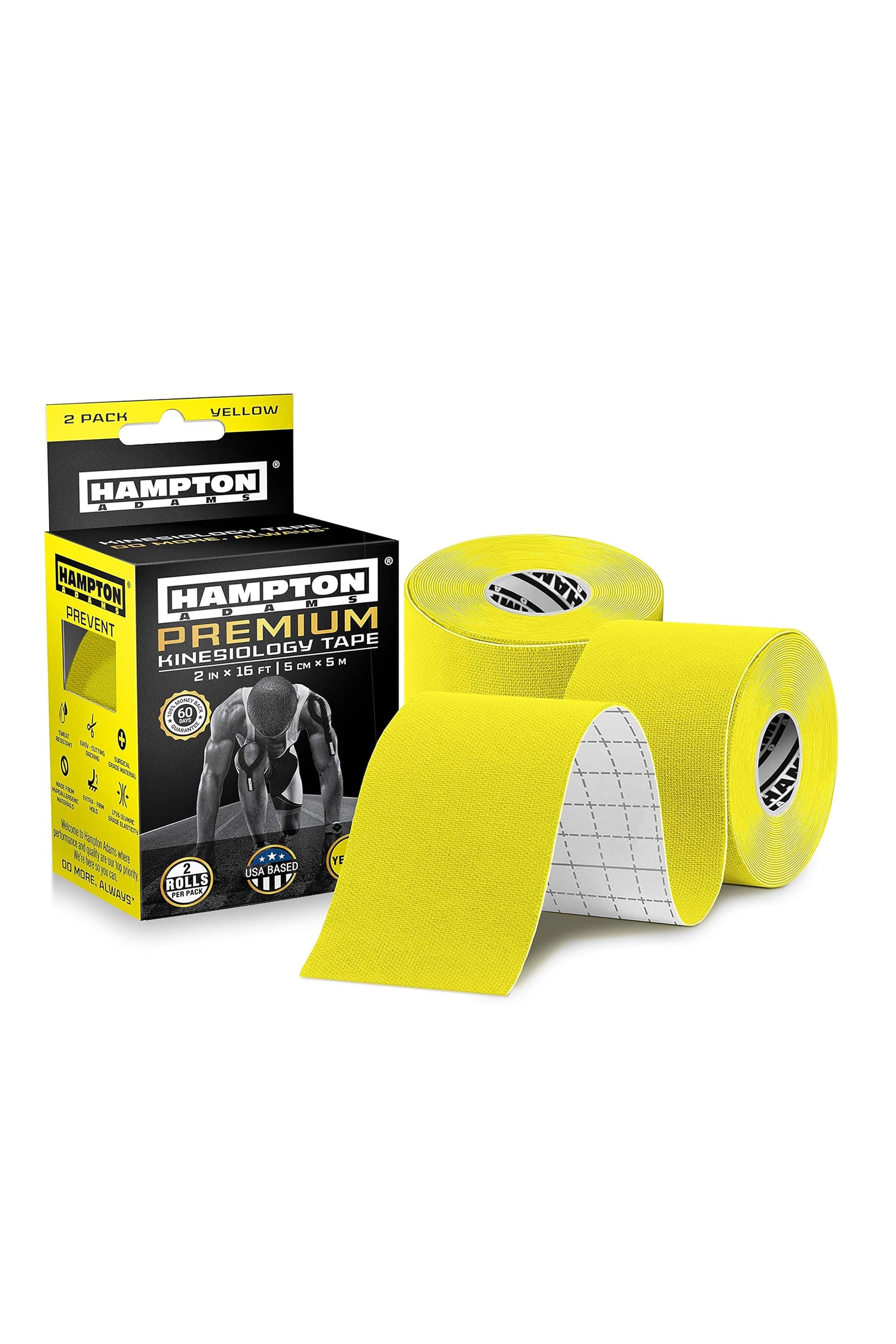 Hampton Adams | 16ft Kinesiology Tape - Yellow, 2-Pack