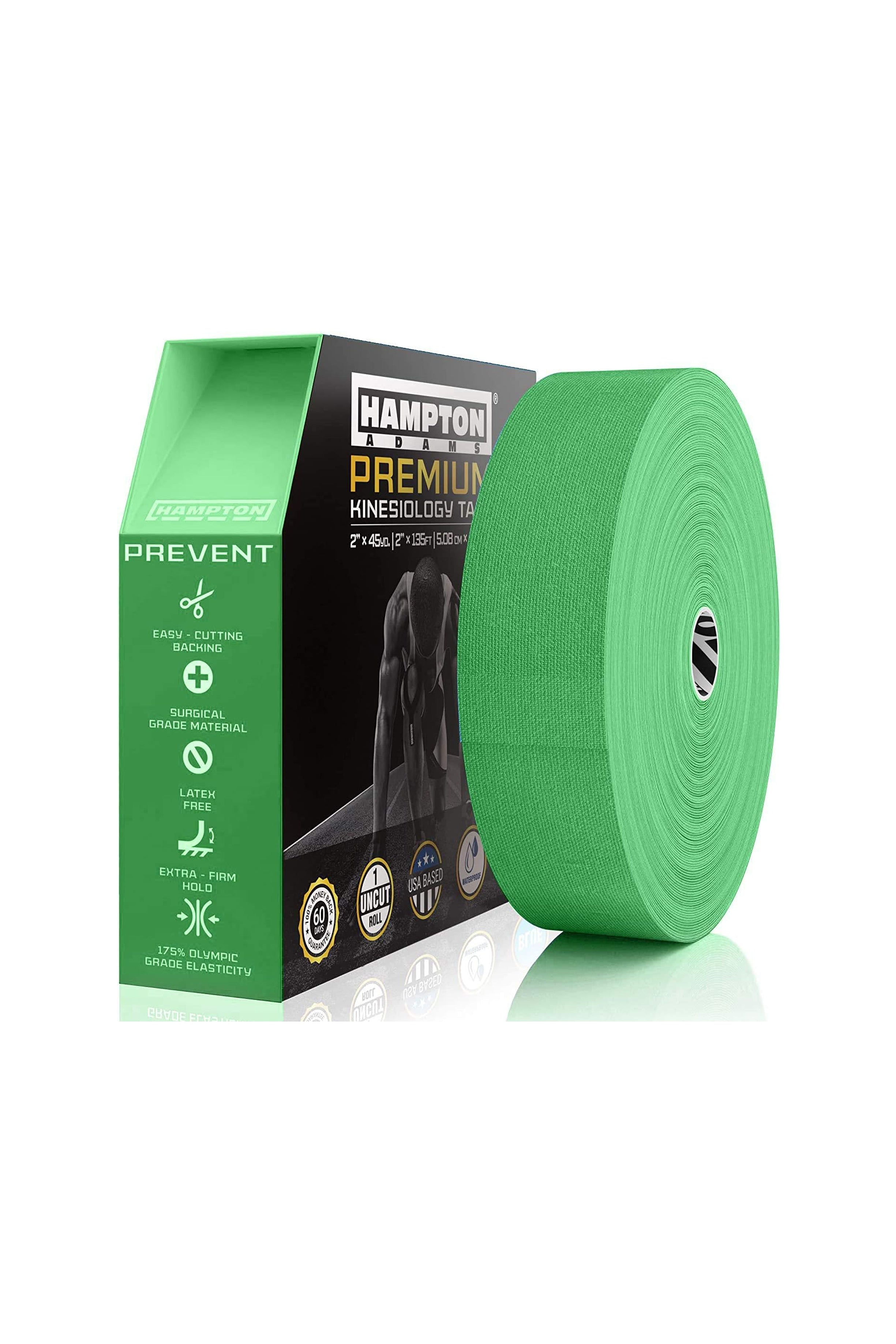 Hampton Adams | 135ft Physical Therapist Kinesiology Roll - Green