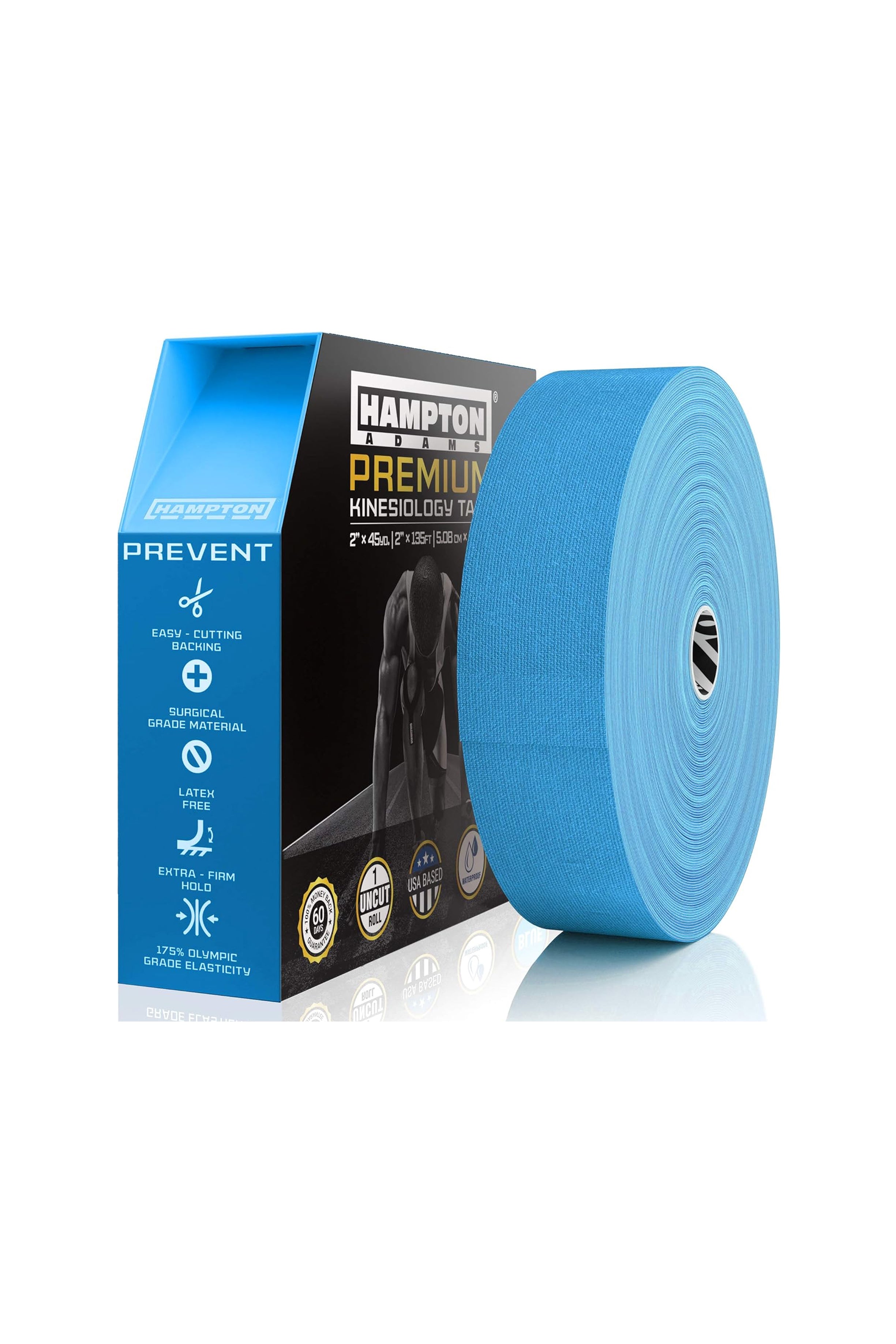 Hampton Adams | 135ft Physical Therapist Kinesiology Roll - Blue