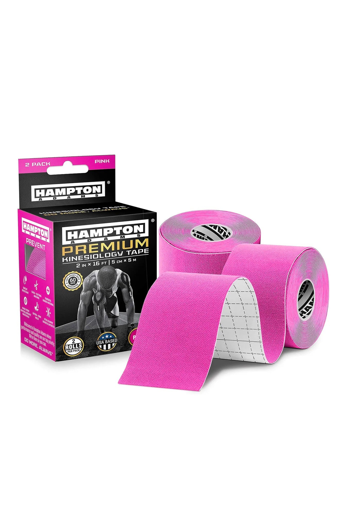 Hampton Adams | Pink Kinesiology Tape