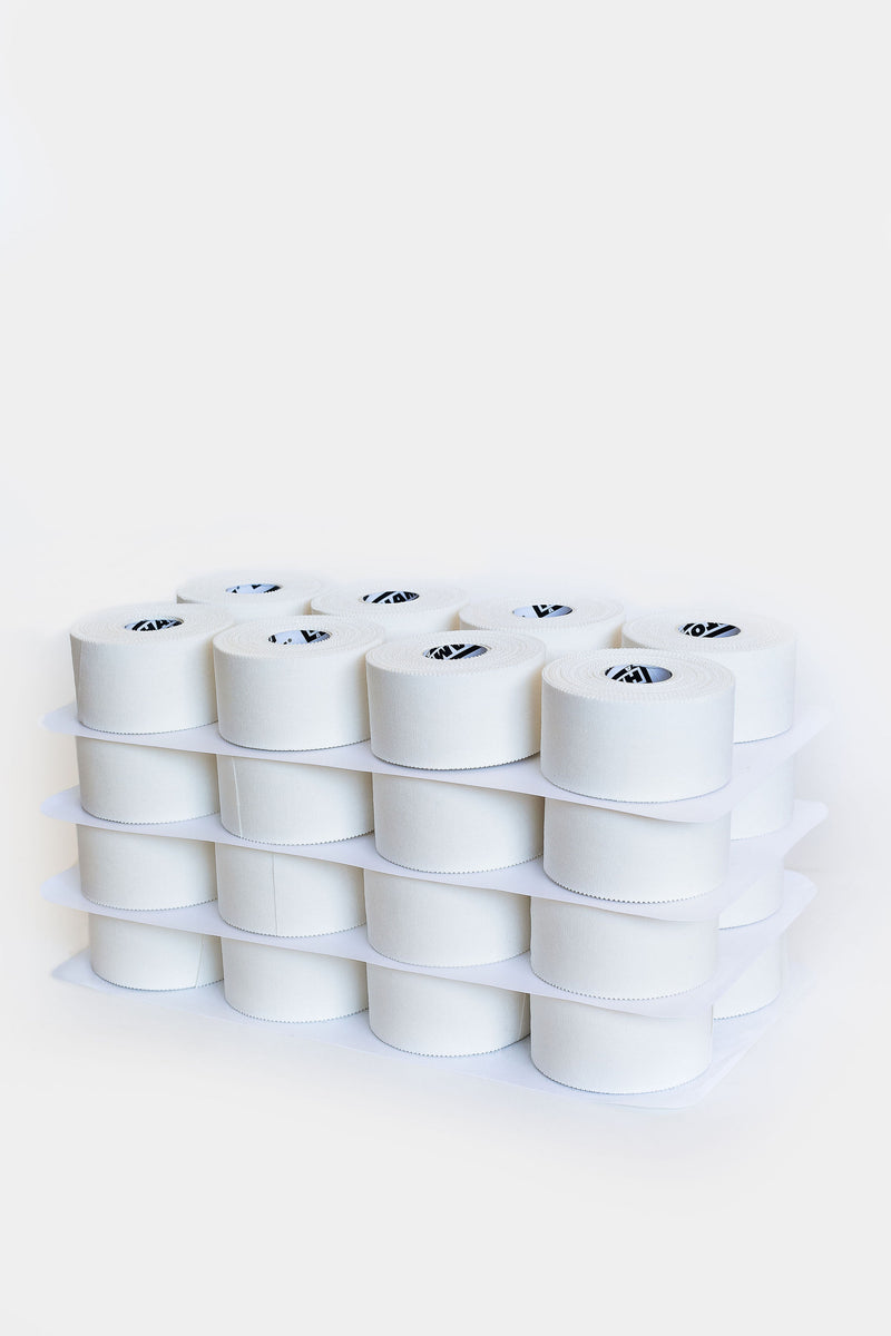 Stikk White Athletic Tape 5 Pack 1.5 x 15 Yard Rolls (45 Feet)