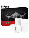 8-Pack - Hampton Adams™ - White Athletic Tape Rolls